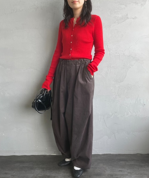 Mizuiro ind 未使用品　コーデュロイワイドカーゴパンツ mizuiro ind/ミズイロインド] 別注 コーデュロイ ワイドカーゴ