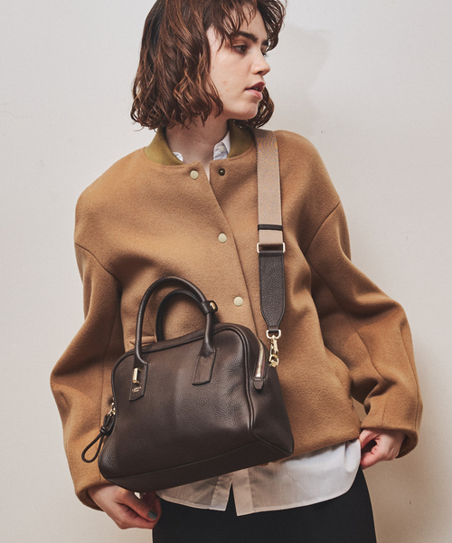 LOWELL things（ロウェル　シングス）の「Jaunt/レザー2WAYボストン（ボストンバッグ・レディース・イエロー/ブラウン/ブラック・フリー）」の2枚目の写真