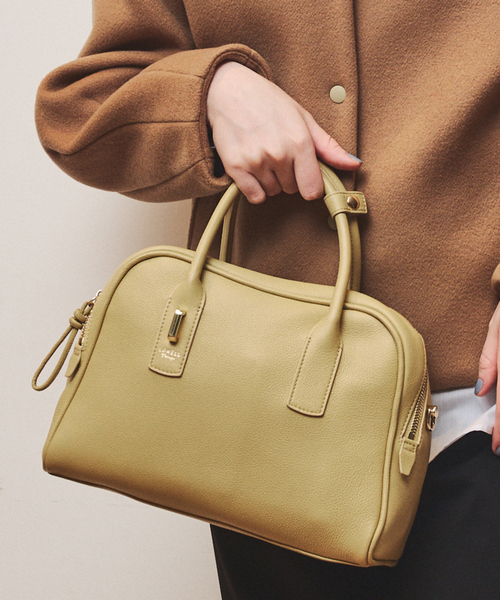 LOWELL things（ロウェル　シングス）の「Jaunt/レザー2WAYボストン（ボストンバッグ・レディース・イエロー/ブラウン/ブラック・フリー）」の3枚目の写真