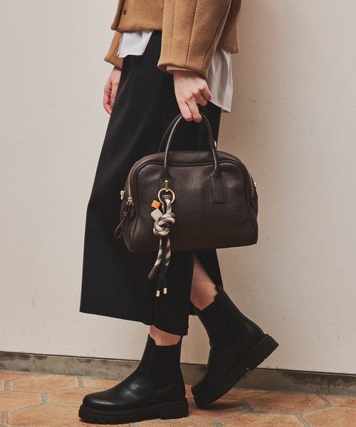 LOWELL things（ロウェル　シングス）の「Jaunt/レザー2WAYボストン（ボストンバッグ・レディース・イエロー/ブラウン/ブラック・フリー）」の6枚目の写真