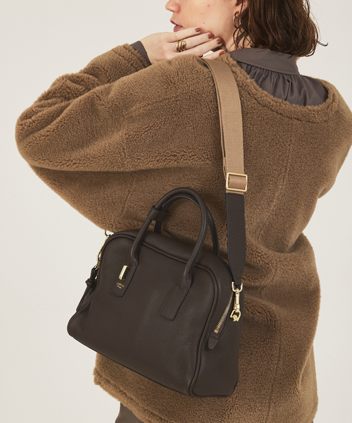 LOWELL things（ロウェル　シングス）の「Jaunt/レザー2WAYボストン（ボストンバッグ・レディース・イエロー/ブラウン/ブラック・フリー）」の7枚目の写真