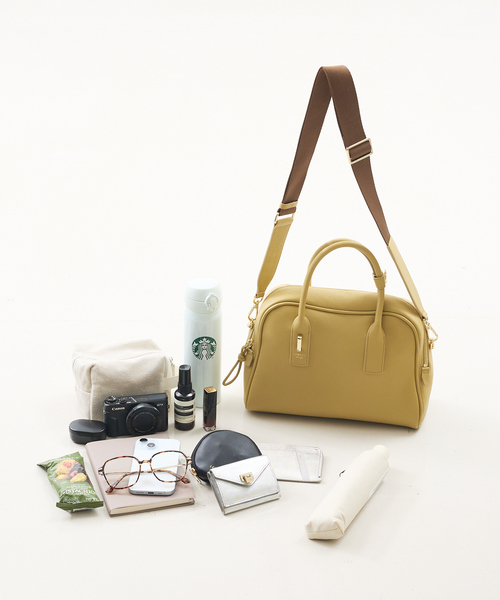 LOWELL things（ロウェル　シングス）の「Jaunt/レザー2WAYボストン（ボストンバッグ・レディース・イエロー/ブラウン/ブラック・フリー）」の12枚目の写真