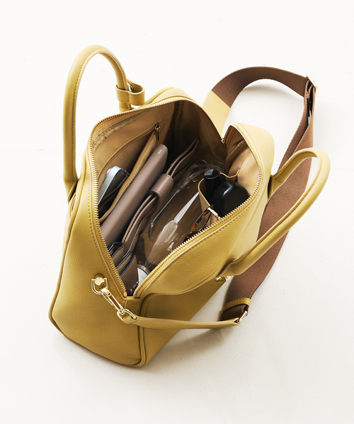 LOWELL things（ロウェル　シングス）の「Jaunt/レザー2WAYボストン（ボストンバッグ・レディース・イエロー/ブラウン/ブラック・フリー）」の13枚目の写真
