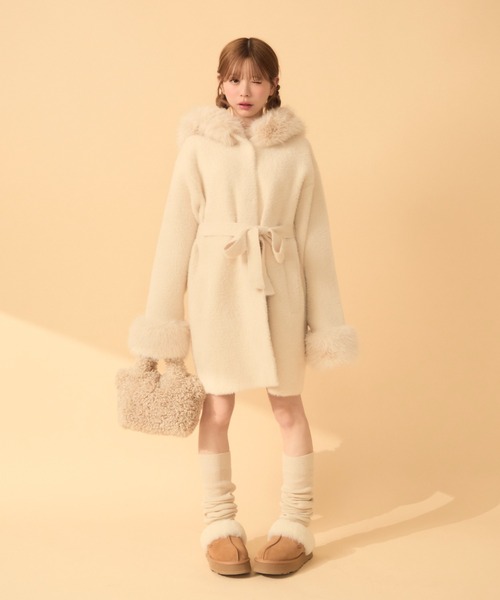 ファー付きロングコート（その他アウター）｜TITTY&CO.（ティティー