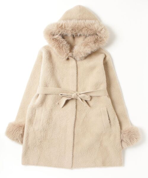 新品MARTANO COAT インフルエンサーブランド　　ファー付きコート 新品MARTANO COAT インフルエンサーブランド ファー付きコート