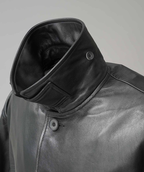 【定価99,000円】シープレザー カーコート レザージャケット STEVEN ALAN コート ジャケット 「Steven Alan」 シボ シープ