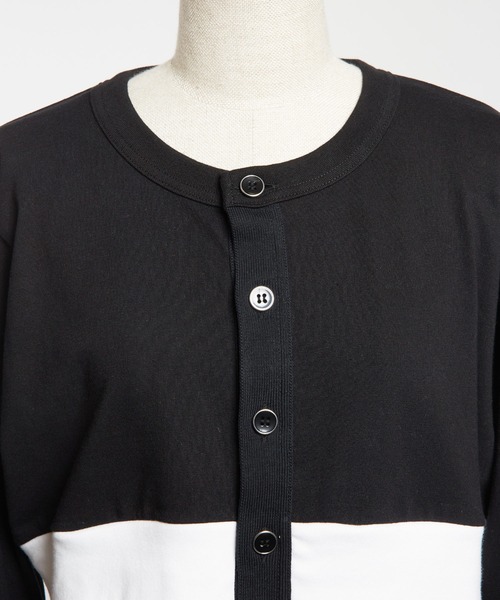 gomme（ゴム）の「コンビネーション　レイヤースリーブカーディガン（カーディガン/ボレロ・レディース・チャコール/ブラック/ネイビー・MEDIUM）」の17枚目の写真