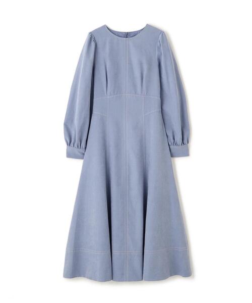 NATURAL BEAUTY BASIC(ナチュラルビューティーベーシック)の「◇バイカラーステッチワンピース(ワンピース・レディース・ベージュ系その他/ブルー系その他・SMALL/MEDIUM)」の16枚目の写真