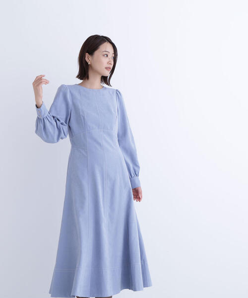 NATURAL BEAUTY BASIC(ナチュラルビューティーベーシック)の「◇バイカラーステッチワンピース(ワンピース・レディース・ベージュ系その他/ブルー系その他・SMALL/MEDIUM)」の18枚目の写真