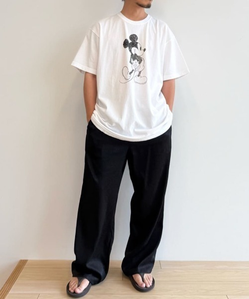 LOVELESS（ラブレス）の「【ミッキーマウス / LOVELESS限定】プリントTシャツ(バックスタイル)（Tシャツ/カットソー・メンズ・ブラック/ホワイト・XL/XXL）」の4枚目の写真