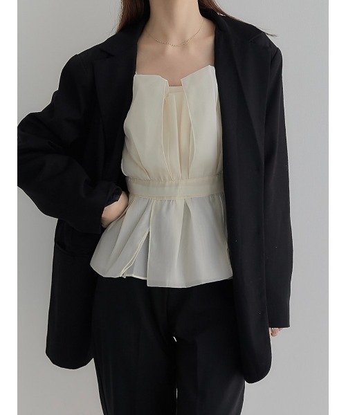 amel(エイメル)の「チュールフリルビスチェ(シャツ/ブラウス・レディース・アイボリー・FREE)」の7枚目の写真