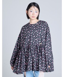 ★ Yuyu★リトルサニーバイト　花柄ロングTシャツ リトルサニーバイト（レディースTシャツ、カットソー）（柄：花