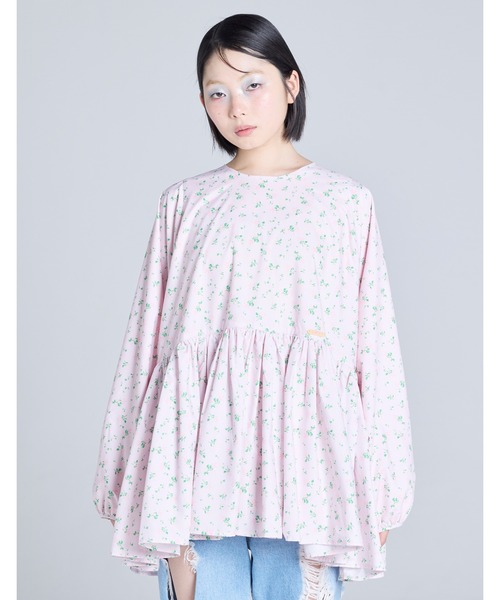 Little sunny bite（リトルサニーバイト）の「floral mini dress（Tシャツ/カットソー・レディース・ホワイト/ブラック/ピンク・SMALL/MEDIUM）」の20枚目の写真