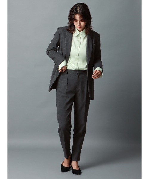 CIS.（シス）の「CIS． メタルボタンジャケット ウォッシャブル ポリエステル 無地（テーラードジャケット・レディース・カーキ/グレー・36(7号)/38(9号)/40(11号)）」の16枚目の写真