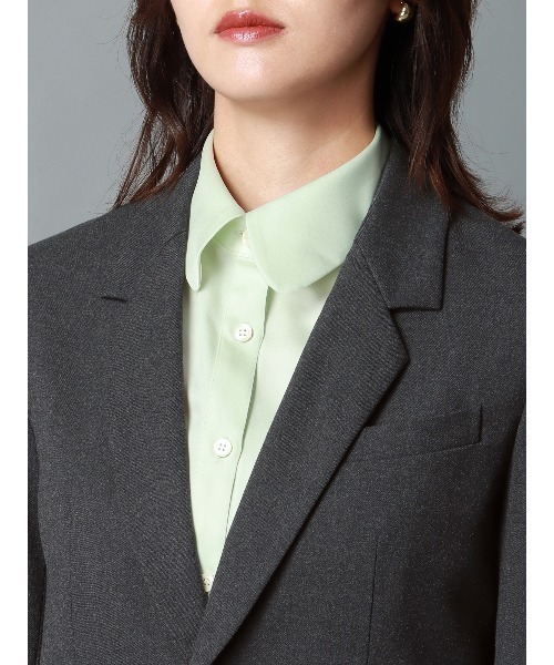 CIS.（シス）の「CIS． メタルボタンジャケット ウォッシャブル ポリエステル 無地（テーラードジャケット・レディース・カーキ/グレー・36(7号)/38(9号)/40(11号)）」の21枚目の写真