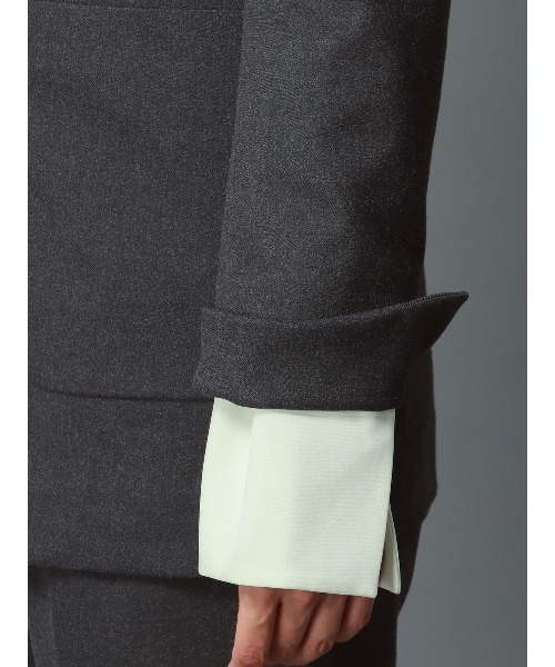 CIS.（シス）の「CIS． メタルボタンジャケット ウォッシャブル ポリエステル 無地（テーラードジャケット・レディース・カーキ/グレー・36(7号)/38(9号)/40(11号)）」の22枚目の写真