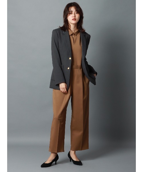 CIS.（シス）の「CIS． メタルボタンジャケット ウォッシャブル ポリエステル 無地（テーラードジャケット・レディース・カーキ/グレー・36(7号)/38(9号)/40(11号)）」の14枚目の写真