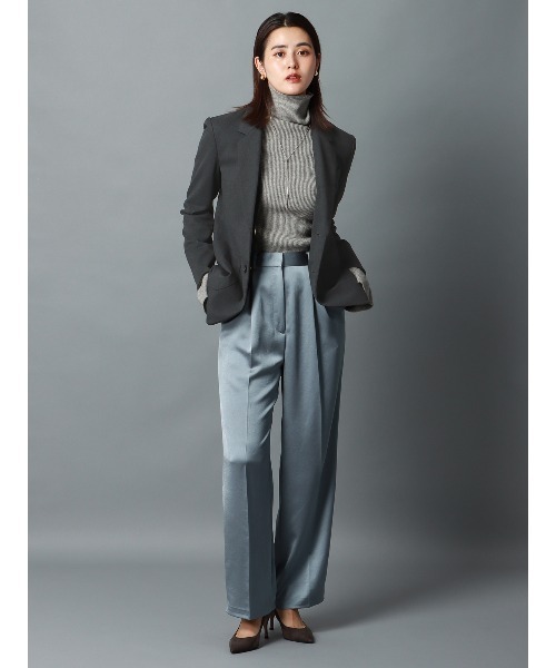 CIS.（シス）の「CIS． メタルボタンジャケット ウォッシャブル ポリエステル 無地（テーラードジャケット・レディース・カーキ/グレー・36(7号)/38(9号)/40(11号)）」の15枚目の写真