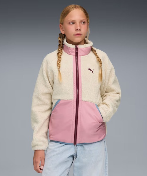 セール】PUMA/プーマ キッズ ジャケット ハイブリッド シェルパ