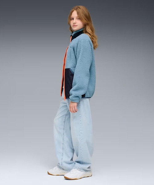 PUMA（プーマ）の「PUMA/プーマ キッズ ジャケット ハイブリッド シェルパ ジャケット 691161（その他アウター・キッズ・アイボリー/ブルー・150cm/140cm/130cm）」の12枚目の写真