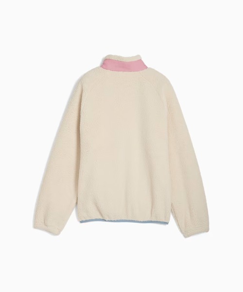 PUMA（プーマ）の「PUMA/プーマ キッズ ジャケット ハイブリッド シェルパ ジャケット 691161（その他アウター・キッズ・アイボリー/ブルー・150cm/140cm/130cm）」の4枚目の写真