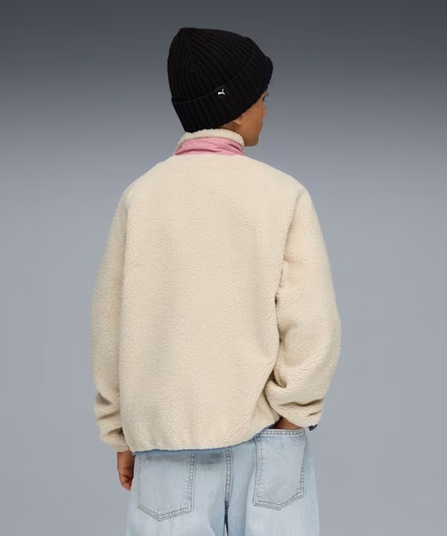 PUMA（プーマ）の「PUMA/プーマ キッズ ジャケット ハイブリッド シェルパ ジャケット 691161（その他アウター・キッズ・アイボリー/ブルー・150cm/140cm/130cm）」の6枚目の写真