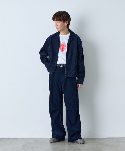 Kastane（カスタネ）の「【UNISEX/2サイズ展開/SETUP対応】コーデュロイニータックパンツ（その他パンツ・レディース・ブラウン/ネイビー・2/1）」の15枚目の写真