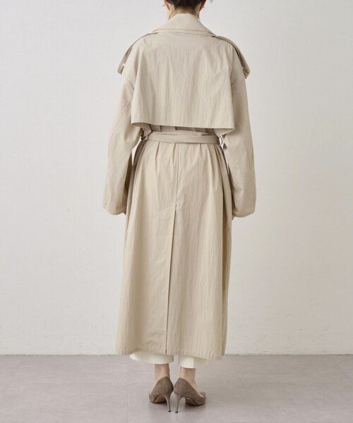 Whim Gazette（ウィムガゼット）の「ロングトレンチコート（トレンチコート・レディース・ベージュ/モカ・FREE）」の9枚目の写真
