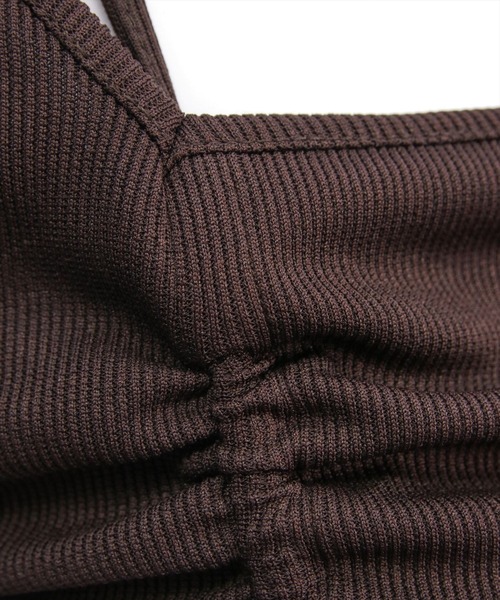 clear（クリア）の「ドロストリボン長袖カットソートップス［韓国ファッション カジュアル］≪AW新作≫（Tシャツ/カットソー・レディース・ブラウン/モカ/ブラック/アイボリー・F）」の10枚目の写真