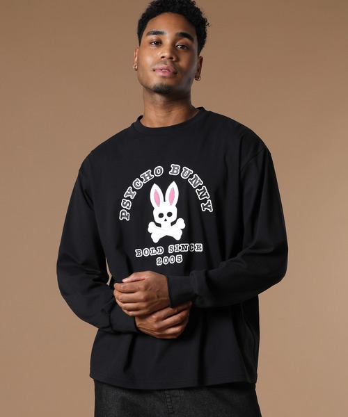 Psycho Bunny(サイコバニー)の「【20th Anniversary】アニバーサリーリミテッドエディション ロングスリーブTシャツ(Tシャツ/カットソー・メンズ・ブラック/ホワイト・SMALL/MEDIUM/LARGE/X-LARGE)」の2枚目の写真