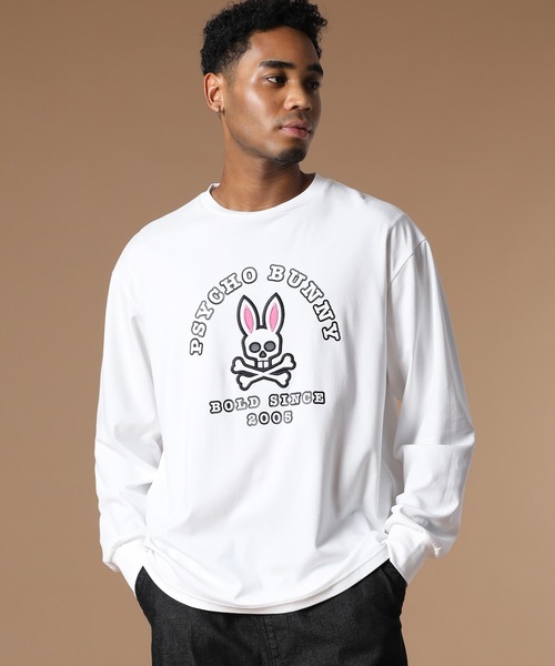 Psycho Bunny(サイコバニー)の「【20th Anniversary】アニバーサリーリミテッドエディション ロングスリーブTシャツ(Tシャツ/カットソー・メンズ・ブラック/ホワイト・SMALL/MEDIUM/LARGE/X-LARGE)」の5枚目の写真