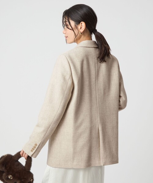 セール】［size SHORTあり］ウーリー テーラード ジャケット