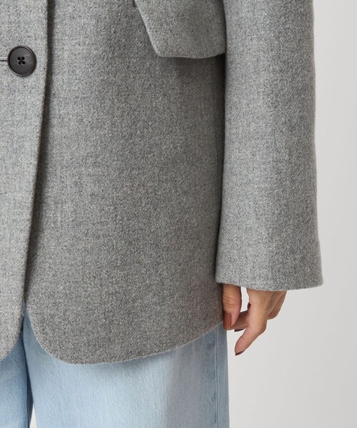 セール】［size SHORTあり］ウーリー テーラード ジャケット