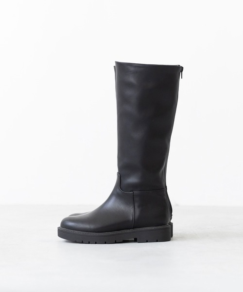 welleg(ウェレッグ)の「【 晴雨兼用 】ラウンドトゥ ロングブーツ(ブーツ・レディース・ブラック・S/M/L/LL)」の16枚目の写真