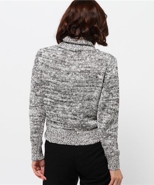 Sheta（シータ）の「スラブニットタートルPO（ニット/セーター・レディース・ブラック/ベージュ・FREE）」の5枚目の写真