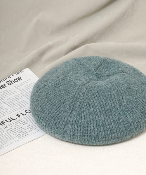 Sense of Grace(センスオブグレース)の「リブ編み サーモニットベレー(ハンチング/ベレー帽・メンズ・グレー/ブラック/ライトブルー/ブラウン・FREE)」の2枚目の写真