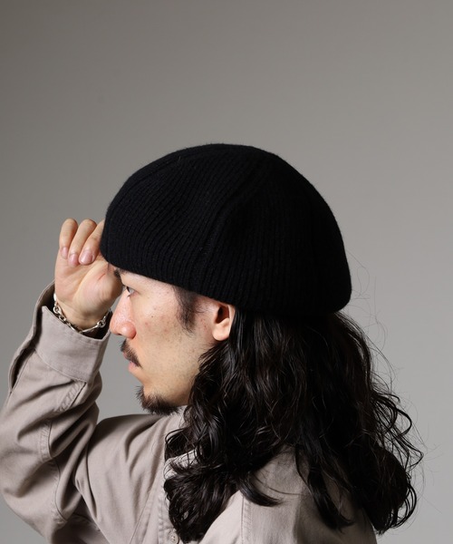 Sense of Grace(センスオブグレース)の「リブ編み サーモニットベレー(ハンチング/ベレー帽・メンズ・グレー/ブラック/ライトブルー/ブラウン・FREE)」の15枚目の写真