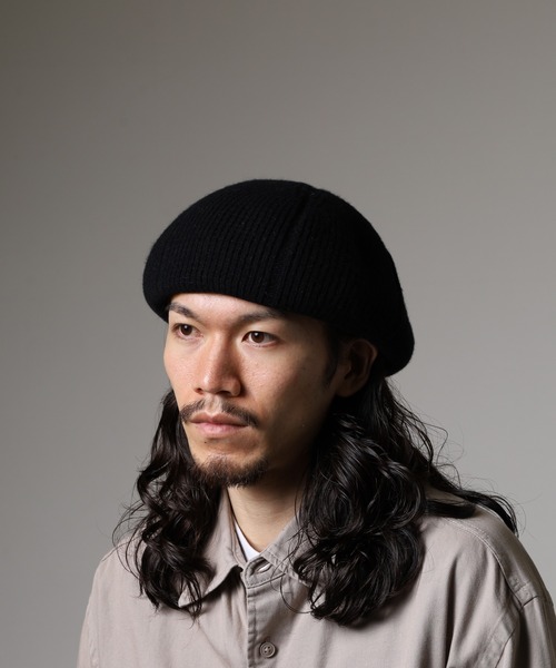 Sense of Grace(センスオブグレース)の「リブ編み サーモニットベレー(ハンチング/ベレー帽・メンズ・グレー/ブラック/ライトブルー/ブラウン・FREE)」の13枚目の写真