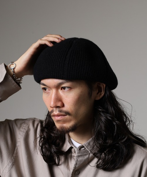 Sense of Grace(センスオブグレース)の「リブ編み サーモニットベレー(ハンチング/ベレー帽・メンズ・グレー/ブラック/ライトブルー/ブラウン・FREE)」の14枚目の写真