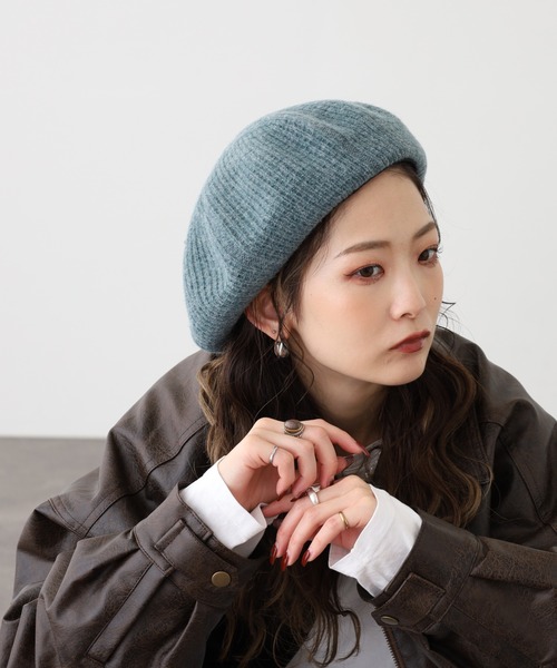 Sense of Grace(センスオブグレース)の「リブ編み サーモニットベレー(ハンチング/ベレー帽・メンズ・グレー/ブラック/ライトブルー/ブラウン・FREE)」の22枚目の写真