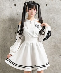 Amilige（アミリージュ）の「オフショルパーカーワンピース（ワンピース）」