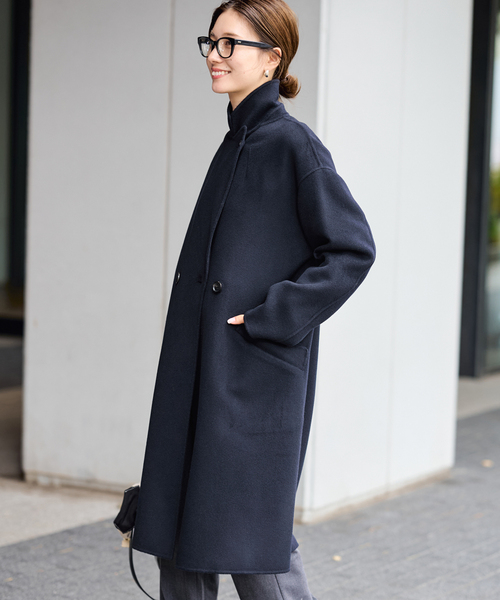 フレームワーク　黒 ダブルブレスト ウールコート ≪追加≫SUPER160'sダブルブレストコート 2（チェスターコート