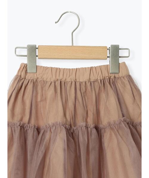 Samansa Mos2 Lagom(サマンサモスモスラーゴム)の「チュールスカート(スカート・キッズ・キナリ/モカ・小(S)/中(M)/大(L)/特(XL))」の8枚目の写真