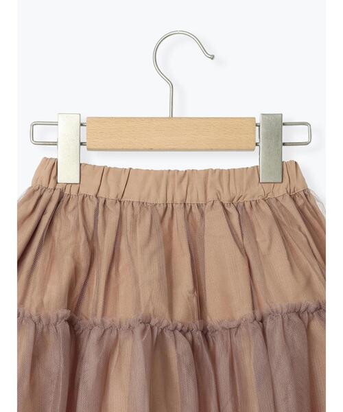 Samansa Mos2 Lagom(サマンサモスモスラーゴム)の「チュールスカート(スカート・キッズ・キナリ/モカ・小(S)/中(M)/大(L)/特(XL))」の6枚目の写真