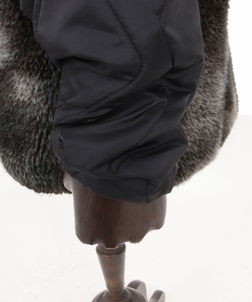 CAMBIO(カンビオ)の「mj11133-Monotone Marble Fake Fur Curved Zipper Blouson フーディージャケット(A56025cmb)(その他アウター・メンズ・ブラウン/ブラック・S/M/L)」の22枚目の写真