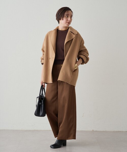 LOUNGEDRESS（ラウンジドレス）の「ワイドベルトサテンパンツ 2nd（その他パンツ・レディース・アイボリー/ブラウン・SMALL/MEDIUM）」の22枚目の写真