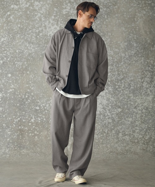 THEOREM(セオレム)の「mj11160- Wool-like Sharky Worker Jacket ワークジャケット(TRM-T7367)(その他アウター・メンズ・グレー/ブラック/ブラウン・M/L/XL)」の14枚目の写真