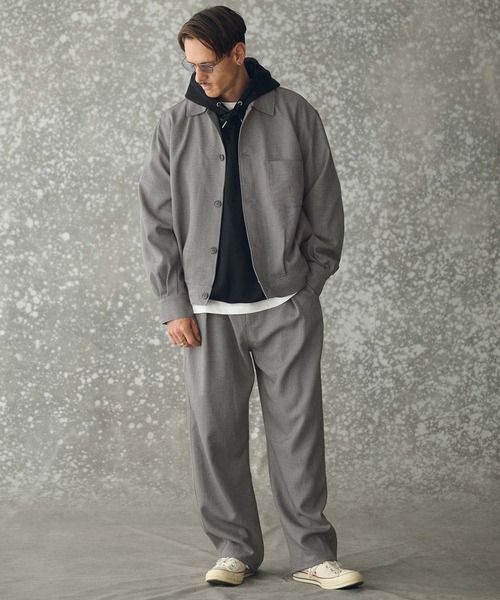 THEOREM(セオレム)の「mj11160- Wool-like Sharky Worker Jacket ワークジャケット(TRM-T7367)(その他アウター・メンズ・グレー/ブラック/ブラウン・M/L/XL)」の15枚目の写真