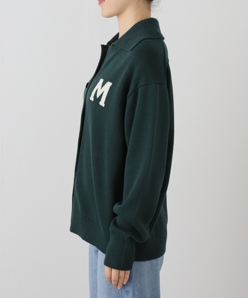 JOURNAL STANDARD(ジャーナルスタンダード)の「コットンウールインターシャカーディガン(カーディガン/ボレロ・レディース・グリーン/ネイビー・FREE)」の9枚目の写真