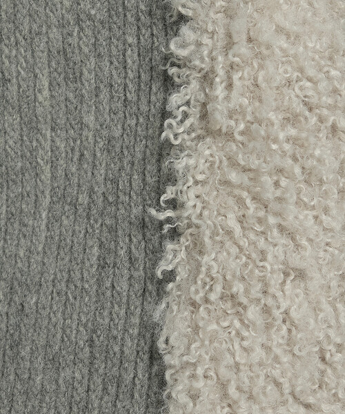 K.T KIYOKO TAKASE（キヨコタカセ）の「シープボア調 フェイクファージレ（ベスト・レディース・チャコール/ライトグレー・9号）」の17枚目の写真